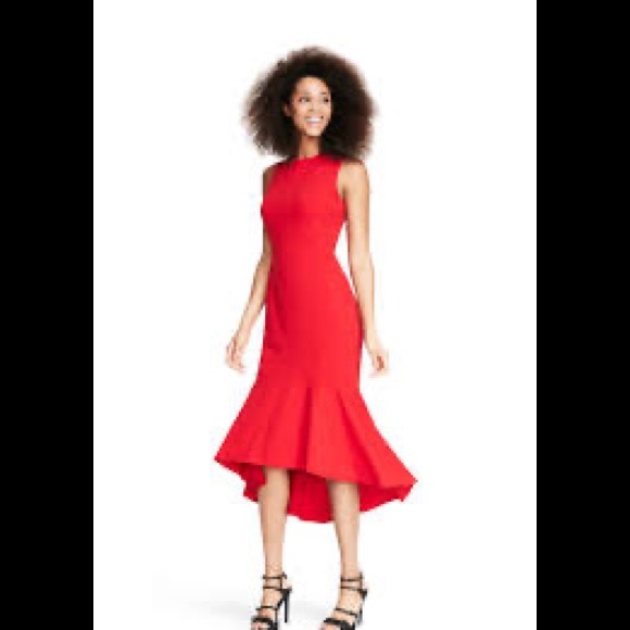 Calvin Klein RED Dress sz 4 - absolutely stunning on. - Picture 1 of 7
